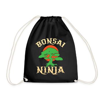 Bonsai Tree - Turnbeutel - Schwarz - Vorne