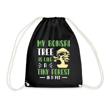 Bonsai Tree - Turnbeutel - Schwarz - Vorne