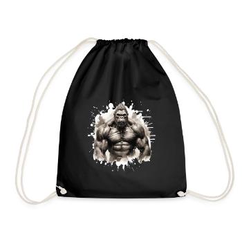 Gorille Bodybuilding Beast - Sac de sport léger - noir - Devant