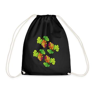 Raisins Fruits - Sac de sport léger - noir - Devant