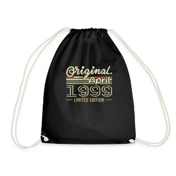 Avril 1999 Cadeau 26e Anniversaire Avril 1999 - Sac de sport léger - noir - Devant