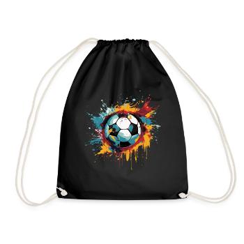 Soccer - Drawstring Bag - black - Front