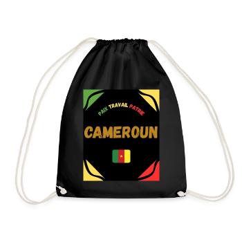 CAMEROUN - Sac de sport léger - noir - Devant