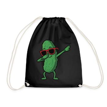 Cool Dabbing Dab Pose Cartoon Cornichon Lunettes de soleil - Sac de sport léger - noir - Devant
