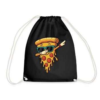 Cool Pizza Slice Lunettes de soleil Dab Pose Danse Dabbing - Sac de sport léger - noir - Devant