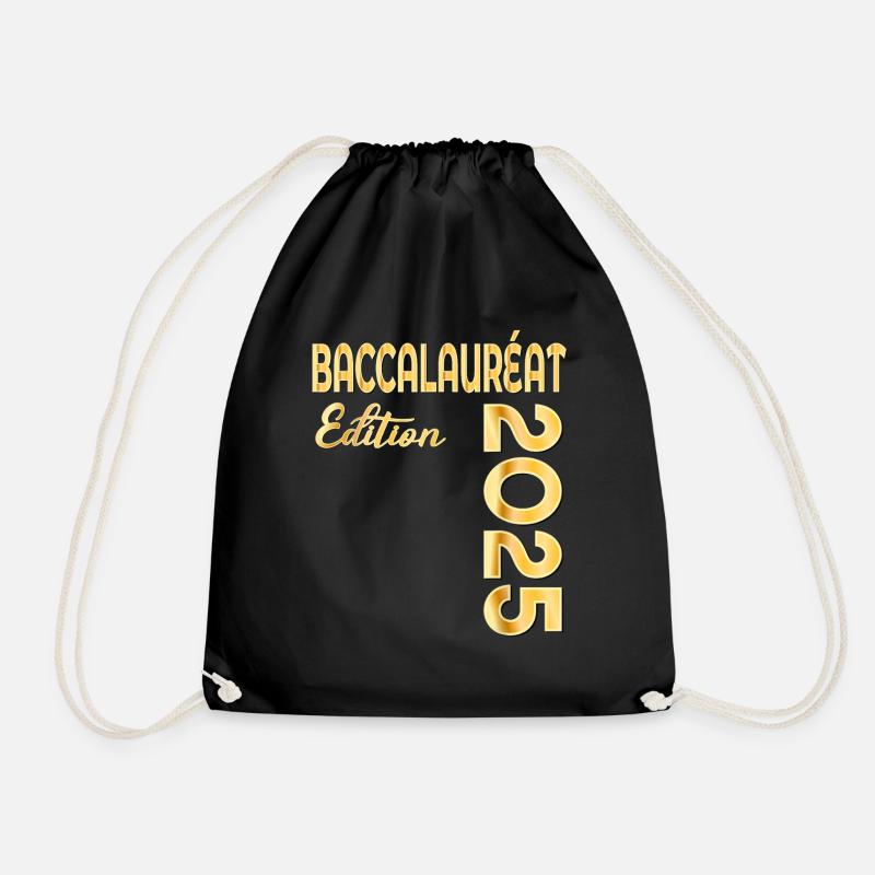 Baccalaureate 2025 Congratulations Baccalaureate - Drawstring Bag - black