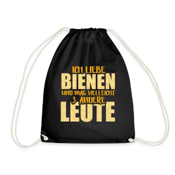 Biene Imker Geschenk Honig Honig Dealer Hobby - Turnbeutel - Schwarz - Vorne