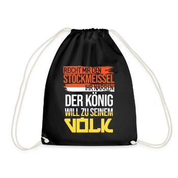 Hobbyimker Imker Bienen Flüsterer Imkern Honig - Turnbeutel - Schwarz - Vorne
