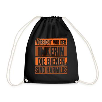 Biene Imker Geschenk Honig Honig Dealer Hobby - Turnbeutel - Schwarz - Vorne