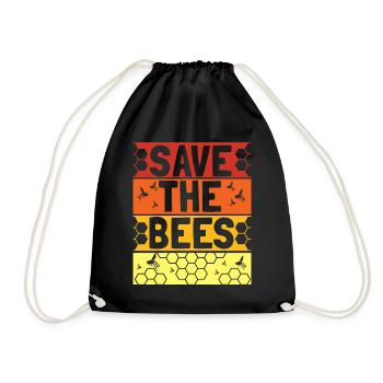Imker Bienenzüchter Spruch Bienenliebhaber Imkerei - Turnbeutel - Schwarz - Vorne