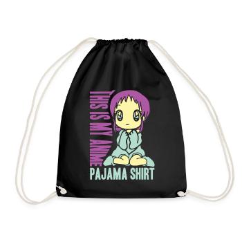 Anime Manga Otaku Kawaii Japan Cosplay Comic - Turnbeutel - Schwarz - Vorne