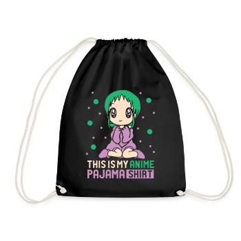 Anime Manga Otaku Kawaii Japan Cosplay Comic - Turnbeutel - Schwarz - Vorne