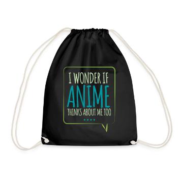 Anime Manga Otaku Kawaii Japan Cosplay Comic - Turnbeutel - Schwarz - Vorne