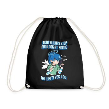 Anime Manga Otaku Kawaii Japan Cosplay Comic - Turnbeutel - Schwarz - Vorne