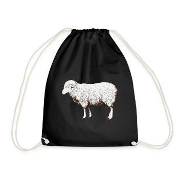 Sheep Sheep Shepherd Farmer Farmer Herd Gift - Drawstring Bag - black - Front