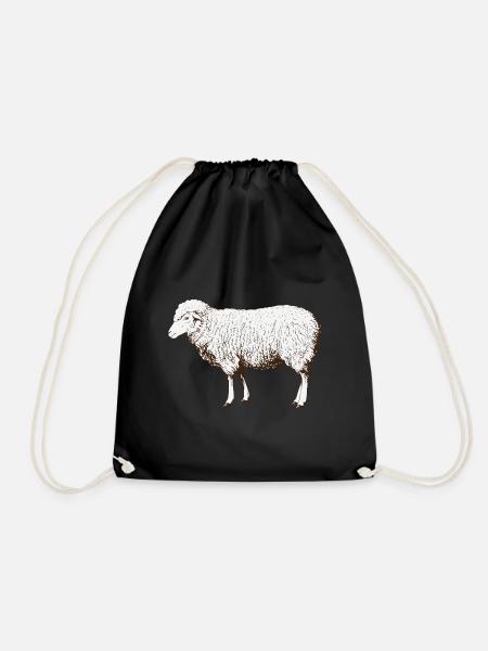 Schaf Schafe Schäfer Bauer Landwirt Herde Geschenk - Turnbeutel - Schwarz