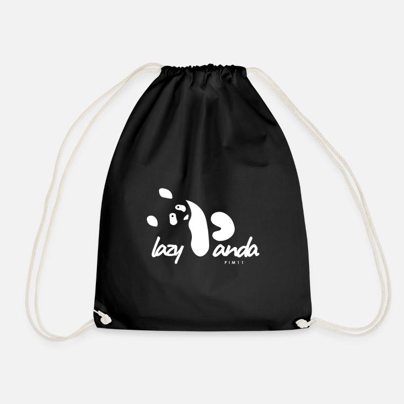 Panda (blanc) - Sac de sport léger - noir