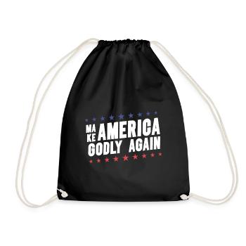 Rendre l’Amérique pieuse, aimer à nouveau la foi de Dieu - Sac de sport léger - noir - Devant