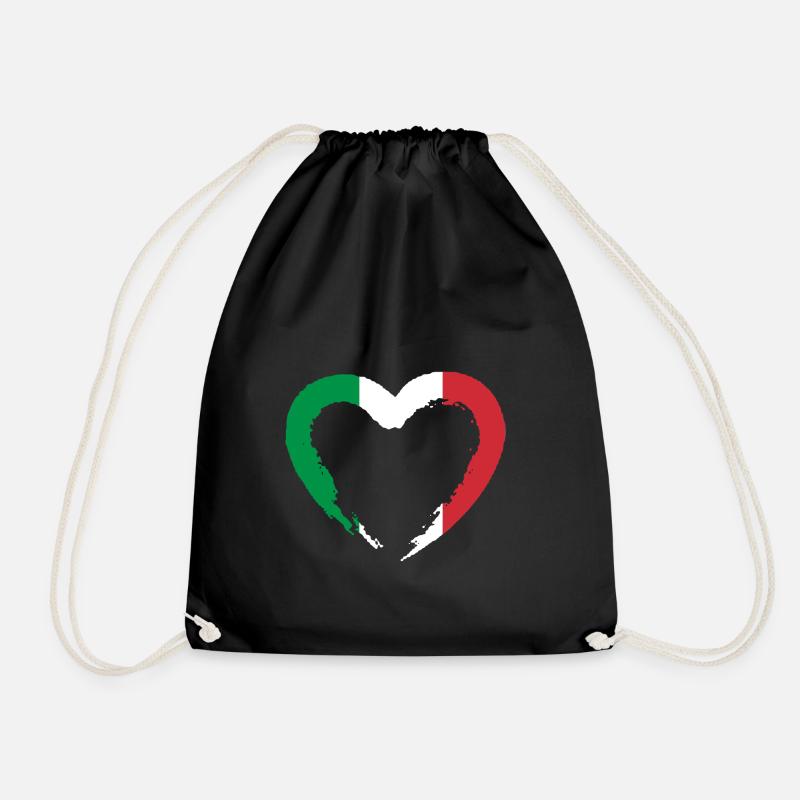 Italien - Turnbeutel - Schwarz