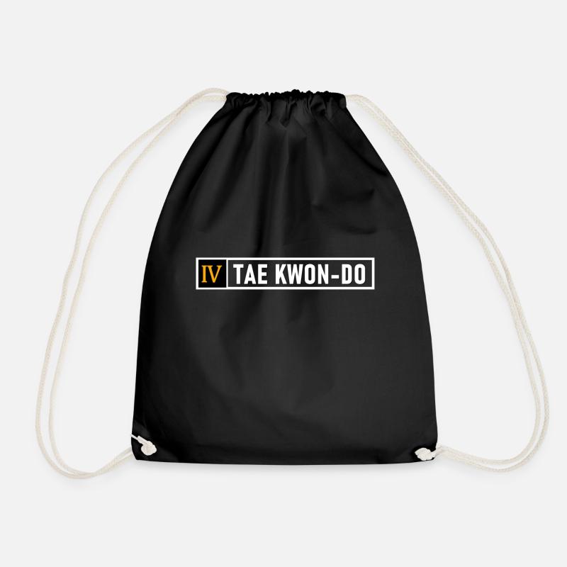 MATS005 Tae Kwon Do 4. Dan - Turnbeutel - Schwarz