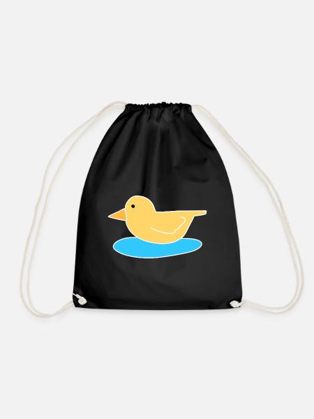 ente vogel fliegen tier symbol wasser - Turnbeutel - Schwarz