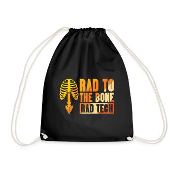 Rad to the bone - rad tech - Turnbeutel - Schwarz - Vorne