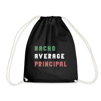 Cinco De Mayo Nacho Average Principal - Drawstring Bag - black - Front