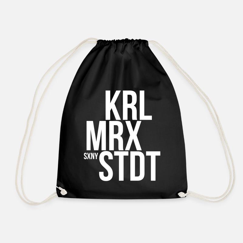 CARL MARX CITY - CHEMNITZ, SAXONY - Drawstring Bag - black