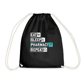 Mangez Sommeil Pharmacie Répétez Chemise Pharmacien - Sac de sport léger - noir - Devant