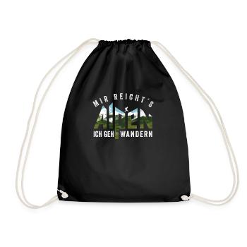J’en ai assez, je vais faire de la randonnée Alpes cadeau - Sac de sport léger - noir - Devant