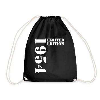 1954 édition limitée cadeau d’anniversaire femme mari - Sac de sport léger - noir - Devant