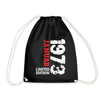 1973 janvier édition limitée déco tenue d’anniversaire - Sac de sport léger - noir - Devant