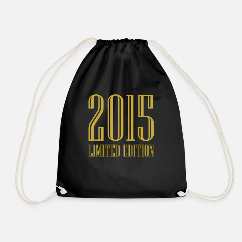 2015 Limited Edition Geburtstag Geschenk Deko - Turnbeutel - Schwarz