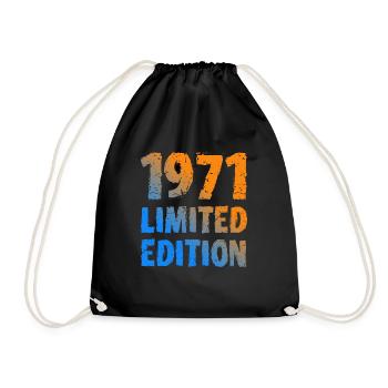 1971 édition limitée anniversaire cadeau femme mari - Sac de sport léger - noir - Devant
