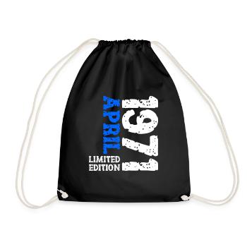 1971 avril édition limitée cadeau d’anniversaire - Sac de sport léger - noir - Devant