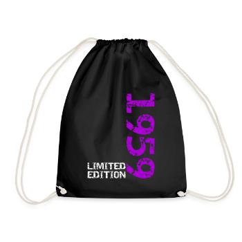1959 édition limitée anniversaire cadeau femme mari - Sac de sport léger - noir - Devant