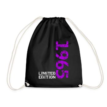 1965 édition limitée anniversaire cadeau femme mari - Sac de sport léger - noir - Devant