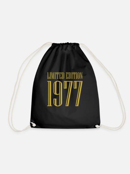 1977 Limited Edition Geburtstag Geschenk Frau Mann - Turnbeutel - Schwarz