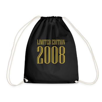 2008 Édition Limitée Anniversaire Cadeau Femme Mari - Sac de sport léger - noir - Devant