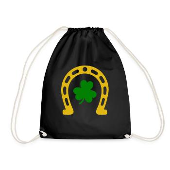 Accessoires de la Saint-Patrick Irlande Shamrock Décoration - Sac de sport léger - noir - Devant
