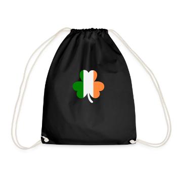 Accessoires de la Saint-Patrick Irlande Shamrock Décoration - Sac de sport léger - noir - Devant