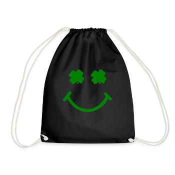 Accessoires de la Saint-Patrick Irlande Shamrock Décoration - Sac de sport léger - noir - Devant