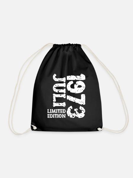 1973 Juli Limited Edition Geburtstag Geschenk - Turnbeutel - Schwarz