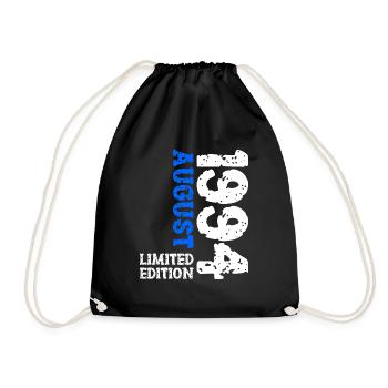 1994 August Limited Edition 29. Geburtstag Outfit - Turnbeutel - Schwarz - Vorne