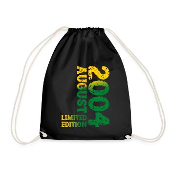 2004 August Limited Edition 19. Geburtstag Outfit - Turnbeutel - Schwarz - Vorne