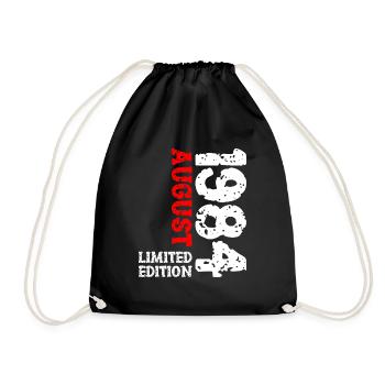 1984 Août Édition Limitée 39e Tenue d’anniversaire - Sac de sport léger - noir - Devant