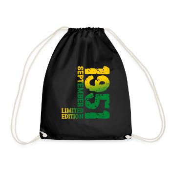 1951 Septembre Edition Limitée 72e Anniversaire Déco - Sac de sport léger - noir - Devant