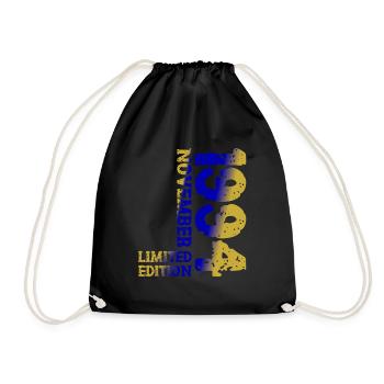 1994 November Limited Edition 29th Birthday Decoration - Drawstring Bag - black - Front
