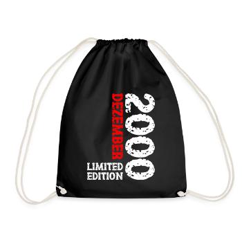 2000 décembre édition limitée 23e anniversaire décoration - Sac de sport léger - noir - Devant