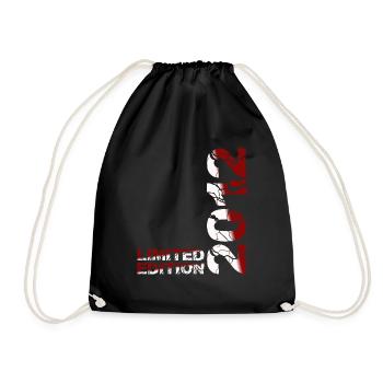 2012 Limited Edition Birthday Gift Wife Husband - Drawstring Bag - black - Front